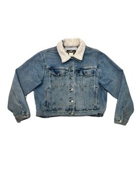 Vintage Harley-Davidson Sherpa Lined Denim Jacket